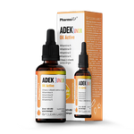 Vitamina ADEK junior pentru copii picături (300 mcg + 10 mcg + 4 mg + 20 mcg) supliment alimentar fără gluten 30 ml - Pharmovit