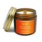 Lumânare parfumată de soia cu fitil din lemn, bergamotă și portocală 120 ml – Your Candle