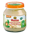 Piure de păstârnac fără zaharuri adăugate, fără gluten, de la 5 luni, Demeter BIO, borcan 125 g – Holle