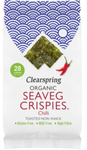 Chipsuri de alge marine cu gust de chili Seaveg fără gluten BIO 4 g – Clearspring