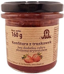 Dulceață de căpșuni îndulcită cu eritritol, fără zahăr 160 g – Vitapol