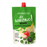 Mus: măr, spanac, banană și lămâie fără zahăr adăugat 200 g – Biurkom Flampol