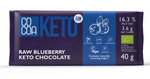 Ciocolată Keto cu fructe de pădure și ulei mct fără adaos de zahăr BIO 40 g - Cacao