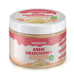 Cremă de nuci cu aromă de ciocolată albă și bucăți crocante de nuci 250 g - Supersonic