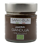 Crema Gianduia - alune și cacao bio 200 g - SAN E BUN