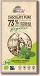 Ciocolată amară 73% cacao cu mentă BIO 100 g