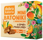 Batoane mini de caju cu gust de mango lassi, fără zahăr adăugat (6 x 17 g) 102 g – Dobra Kaloria
