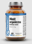 Cupru organic (2 mg) supliment alimentar fără gluten 60 capsule - Pharmovit (etichetă curată)