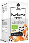Turmeric și piper bio supliment alimentar 60 capsule (555 mg) - Dar Natury