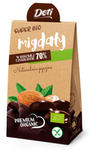 Migdale acoperite cu ciocolată neagră fără gluten BIO 50 g