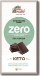 Ciocolată neagră 72 % cacao fără zahăr adăugat cu stevia keto 100 g – Chocolates Sole