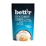 Chipsuri de cocos cu sare de mare BIO fără gluten, 70 g – Bett'r
