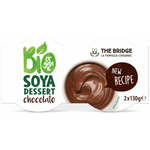 Desert de soia fără gluten cu aromă de ciocolată bio (2 x 130 g) 260 g - The Bridge