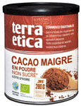 Pudră de cacao cu conținut scăzut de grăsimi bio 280 g - Terra Etica