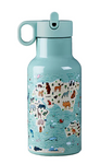 Sticlă termică cu două capace pentru copii hartă cu animale 350 ml – Chic-Mic
