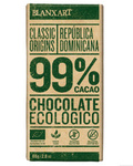 Ciocolată amăruie 99% Dominicană fără gluten BIO 80 g