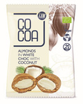 Migdale glazurate cu nucă de cocos alb Bio 70 g - Cacao