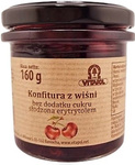 Dulceață de vișine îndulcită cu eritritol fără zahăr 160 g – Vitapol