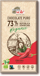Ciocolată amară 73% cacao cu chilli BIO 100 g