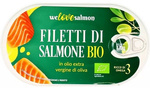 File de somon în ulei de măsline extravirgin BIO 170 g/100 g – We Love Salmon