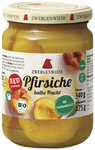 Halbe de piersici în sirop ușor fără gluten bio 340 g (175 g) (borcan) - ZWERGENWIESE