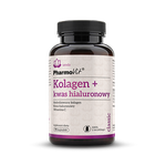 Colagen + acid hialuronic supliment alimentar fără gluten 90 capsule 57,15 g – Pharmovit