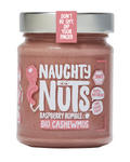 Cremă de nuci de caju cu zmeură bio 250 g - Naughty Nuts