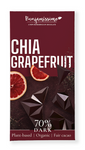 Ciocolată neagră chia - grapefruit fără gluten BIO 60 g – Benjamissimo