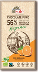 Ciocolată neagră 56% cacao cu portocală Bio 100 g – Chocolates Sole