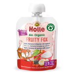 Piure BIO de fructe și iaurt cu mere, banane, fructe de pădure – fără adaos de zahar 85 g – Holle