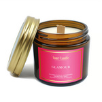 Lumânare de soia parfumată Glamour cu fitil din lemn 120ml - Your Candle