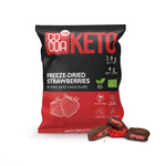 Căpșuni în ciocolată neagră fără zahăr adăugat Keto BIO 40 g – Cocoa