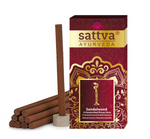 Bețișoare de tămâie din lemn de santal indian (10 buc.) 20 g - Sattva (Ayurveda)