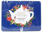 Set de ceai Premium Holiday Collection în cutie decorativă albastră BIO - 36 de pliculețe