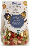 Paste dinozaur fără gluten (orez tricolor) pentru copii BIO 250 g - Pasta Natura