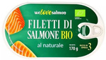 Filet de somon în suc propriu BIO 170 g/100 g – We Love Salmon