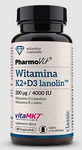 Vitamina K2 + D3 supliment alimentar fără gluten 60 capsule - Pharmovit (Classic)