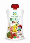 Mousse de căpșuni-banane-măr BIO 90 g