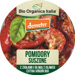 Roșii uscate cu ierburi și ulei de măsline extravirgin Demeter bio 125 g - Bio Organica Italia