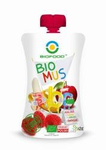 Mousse de zmeură-banană-măr BIO 90 g