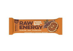 Baton RAW ENERGY portocală-boabe de cacao, fără gluten 50 g – Bombus
