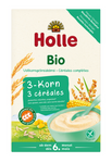 Cereale integrale 3 cereale fără zahăr adăugat, fără gluten, de la 6 luni, BIO 250 g – Holle