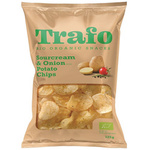 Chipsuri de cartofi cu gust de smântână și ceapă BIO 125 g – Trafo