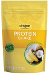 Shake proteic banană și nucă de cocos, 50% proteine cu aminoacizi, cu eritritol, fără gluten BIO 450 g – Dragon Superfoods