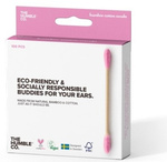 Bețișoare igienice din bambus roz 100 bucăți – The Humble