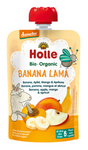 Piure de fructe în tub, banane - măr - mango - caise, fără zahăr adăugat, de la 6 luni, Demeter BIO, 100 g – Holle