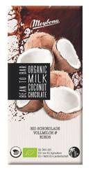 Ciocolată cu lapte cu fulgi de nucă de cocos bio 100 g